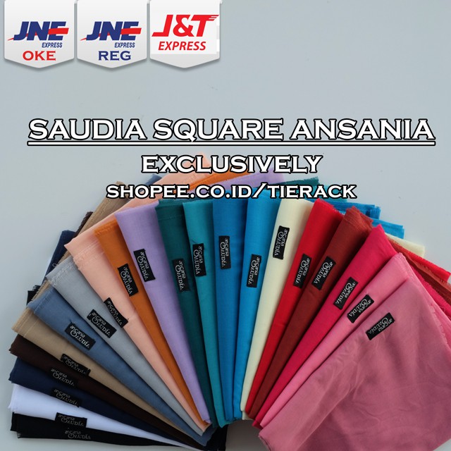 Saudia Ansania Khusus Promo - Jilbab Square Rawis - Hijab 