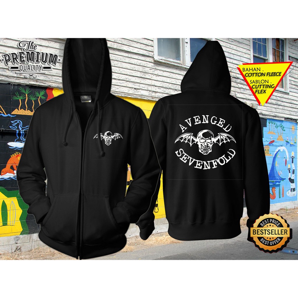 hoodie zipper band avenged sevenfold gfd