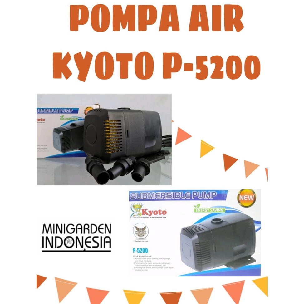 KYOTO P 5200 POMPA AIR CELUP SUBMERSIBLE PUMP AQUARIUM KOLAM AQUASCAPE