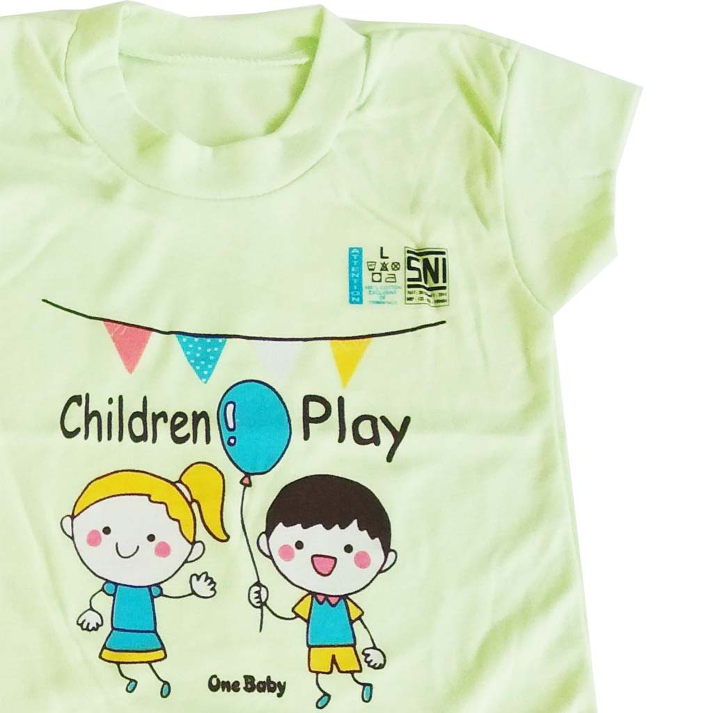 Perlengkapan Bayi 6 pcs Pakaian Kaos Bayi Baju Anak Atasan Bayi Pendek