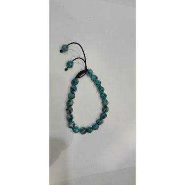 gelang batu akik/gelang tali batu akik ukuran 8mm