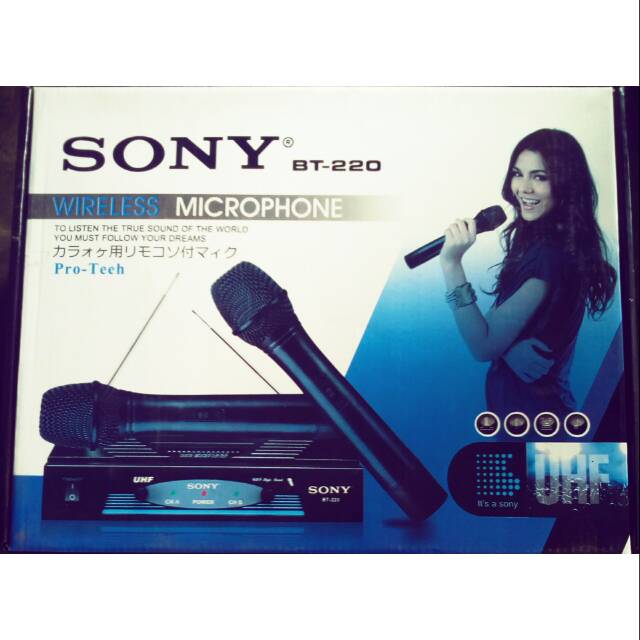 Mic Wireless 2Ch UHF Sony