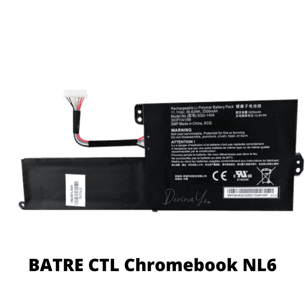 BATRE CTL CHROMEBOOK NL6 BATRE NL6 NEW KODE L14M3P23 / SQU-1404