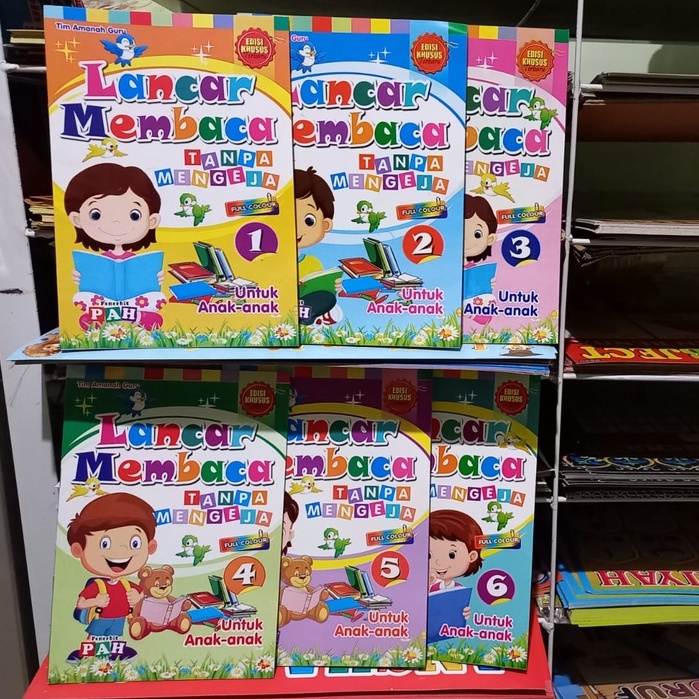Lancar Membaca Tanpa Mengeja jilid 1 - 6 (PAH)