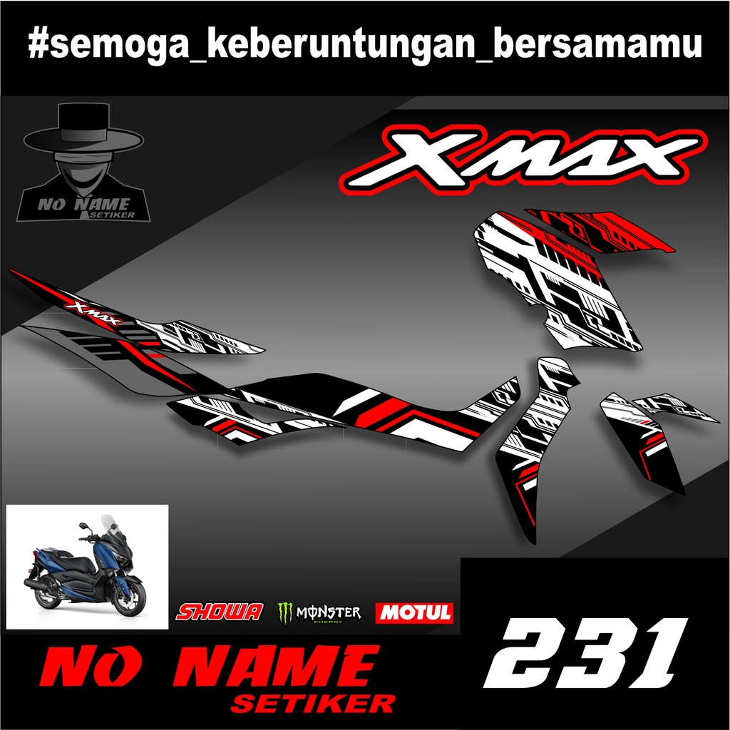 Striping Xmax(231)2019 2020 2021 stiker sticker setiker