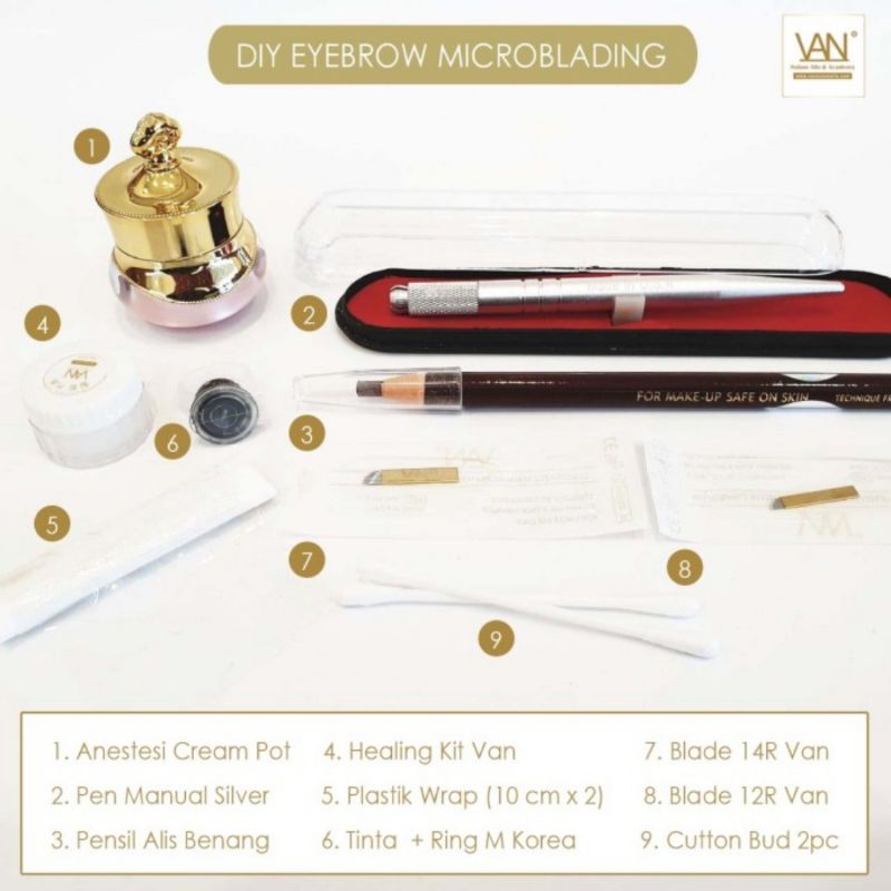 PAKET SULAM ALIS / DIY EYEBROW MICROBLADING / DIY SULAM ALIS PEMULA