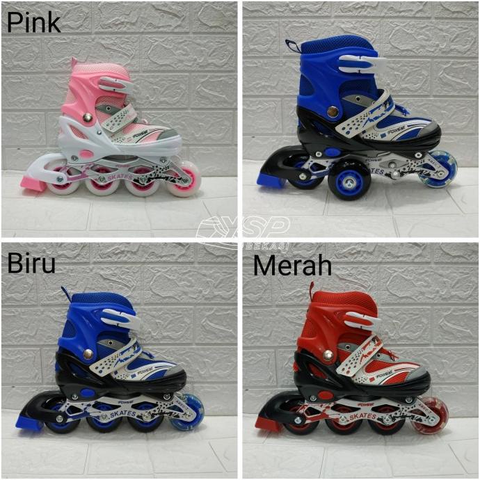 Sepatu Roda Power Anak Cewek Cowok / Inline Skate Dewasa Pria Wanita