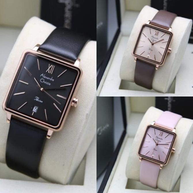 JAM TANGAN WANITA ALEXANDRE CHRISTIE AC 2878 / AC2878 LEATHER ORIGINAL barang ada