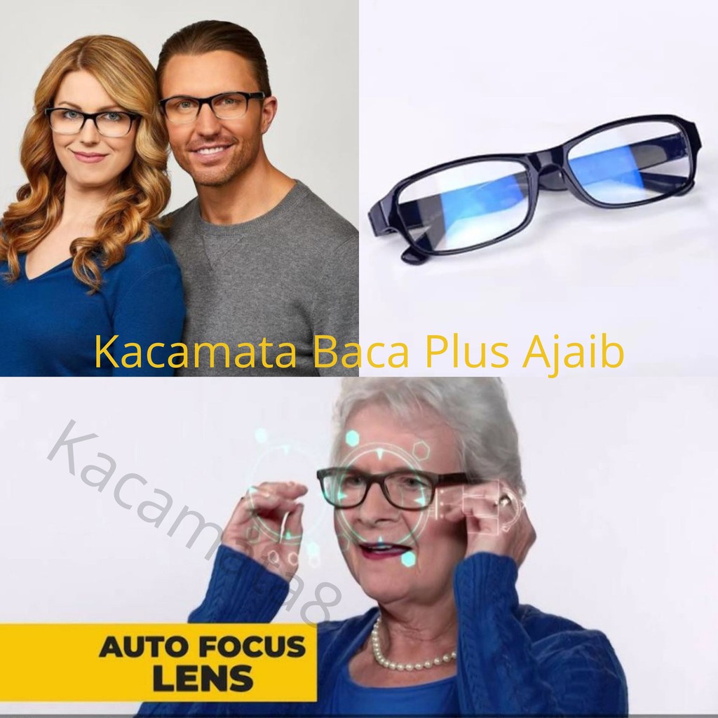 Kacamata baca plus ajaib auto focus adjust one power