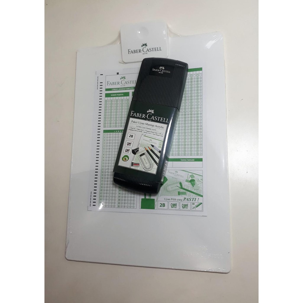 

Pensil 2B Paket Ujian Acrylic Papan Ujian Faber Castel