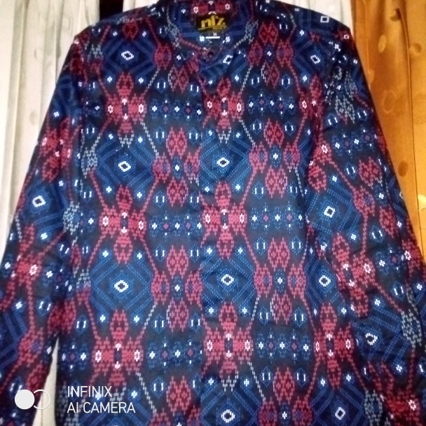 Viral Promo Diskon Kemeja Batik Pria Hitam Lengan Panjang Long Black Batik Songket Murah Distro Ko