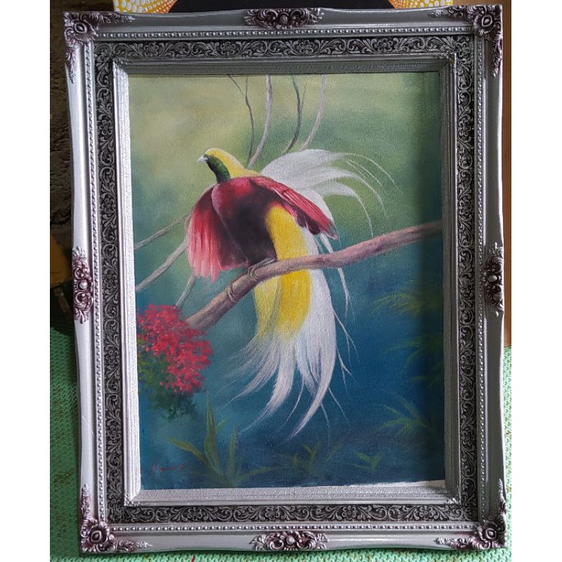 lukisan burung cendrawasih