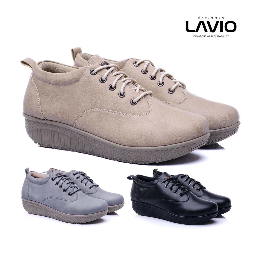 Lavio Sepatu Sneakers Wanita Flat Sintetis Yuri Orchid Premium New Arrival