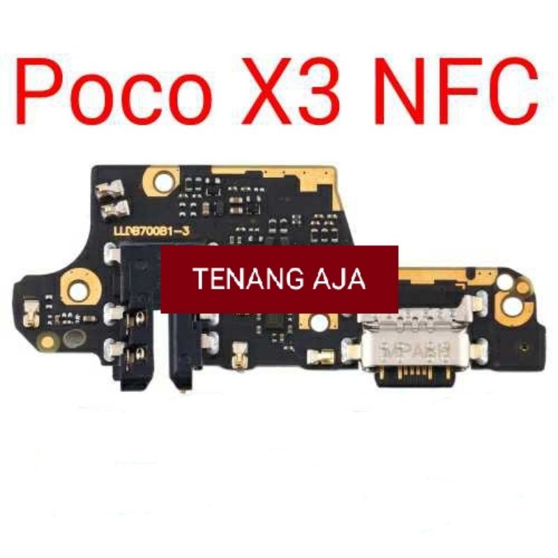 Konektor charger Poco X3 NFC Papan charger