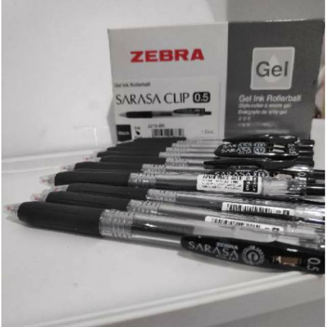 

Pulpen gel Zebra sarasa clip 0.5