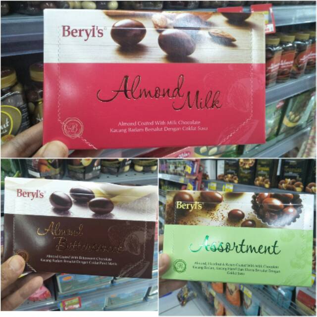 

Coklat BERYLS Almond Box 70gr. Coklat Import