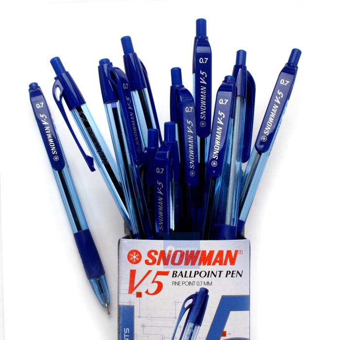 

MURAH KHUSUS GROSIR!!! Pulpen Snowman V5 0.7 / Pulpen V5 Snowman 0.7 - Biru