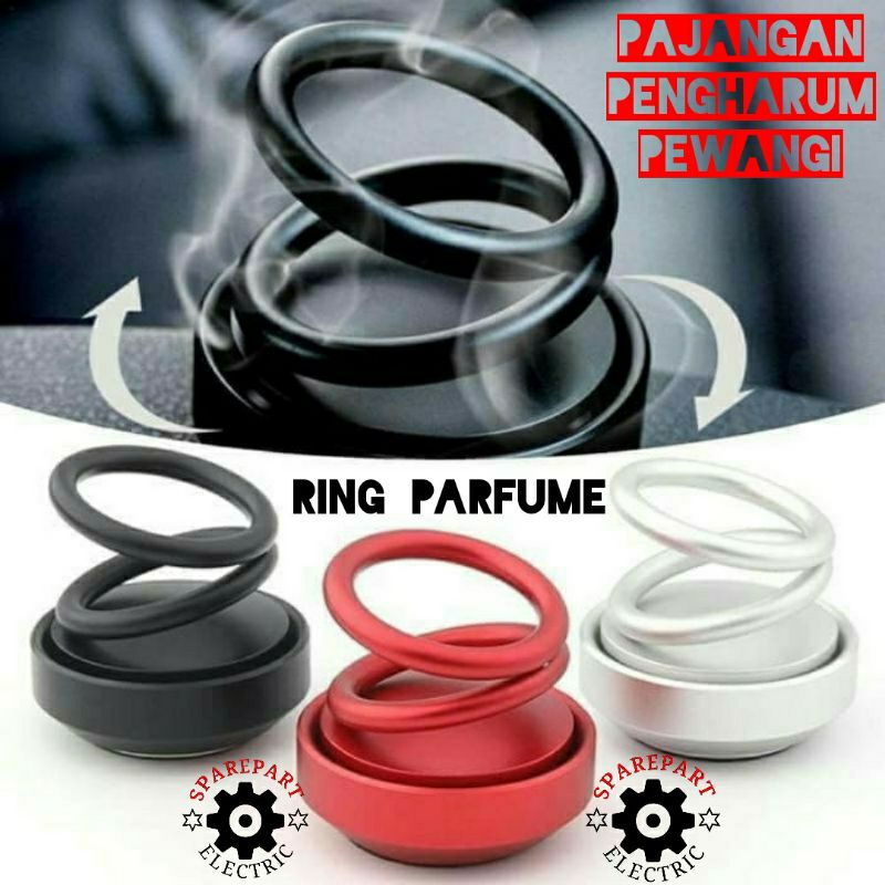 RING PARFUME PEWANGI PENGHARUM RUANGAN MOBIL MODEL UNIK DOUBLE RING