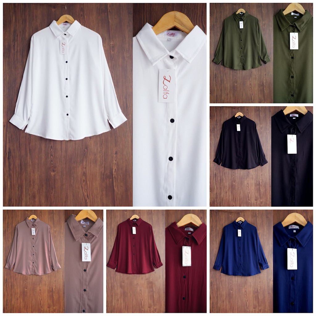 BASIC rayon kemeja by ZALFA OUTFIT