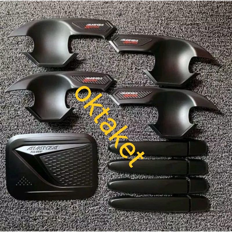 paket outer handle tank cover grand new avanza veloz 2012  2020  2021 hitam