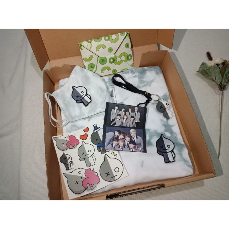 TIE DYE BOX BT21 Van Grey | BT21 Gift Box | Kado Unik bynatasha.id