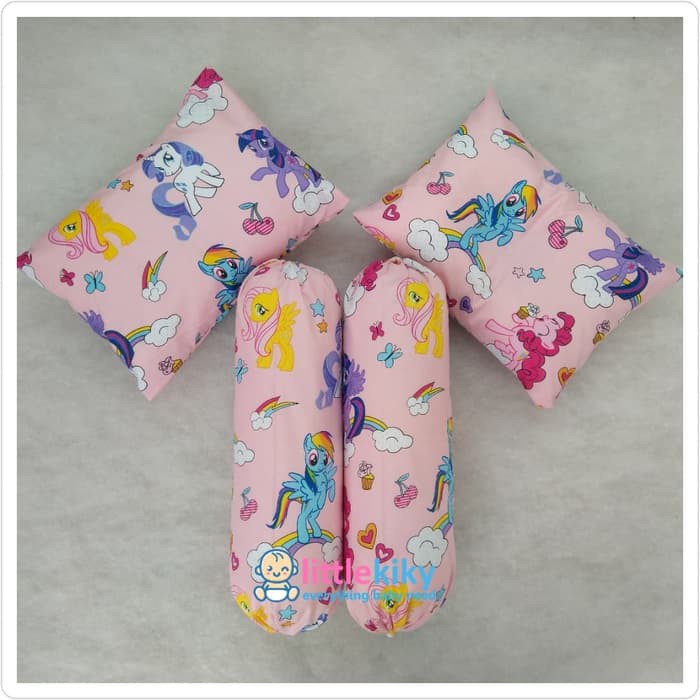 Bantal Set Bayi Aneka Motif (2 Bantal dan 2 Guling) - Bantal Set Kado Bayi