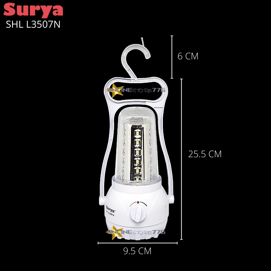 LAMPU EMERGENCY SURYA / SHL L3507N / LAMPU EMERGENCY LED / EMERGENCY LAMP / SURYA / SHL L3507 / RECHARGEABLE