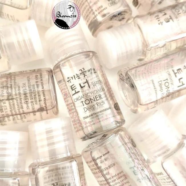 WHAMISA ORGANIC FLOWERS TONER DEEP RICH 20 ML MINI SIZE