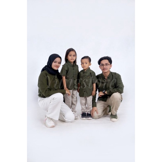 KEMEJA CAUPLE HIJO ARMY ANAK DAN AYAH