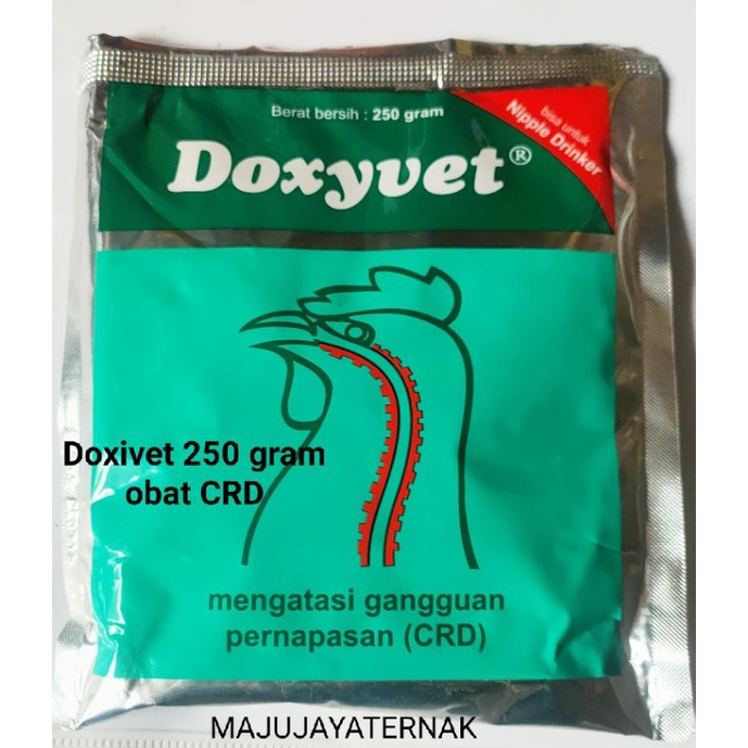 Doxyvet 250 gram obat CRD Ngorok pilek ayam unggas-medion