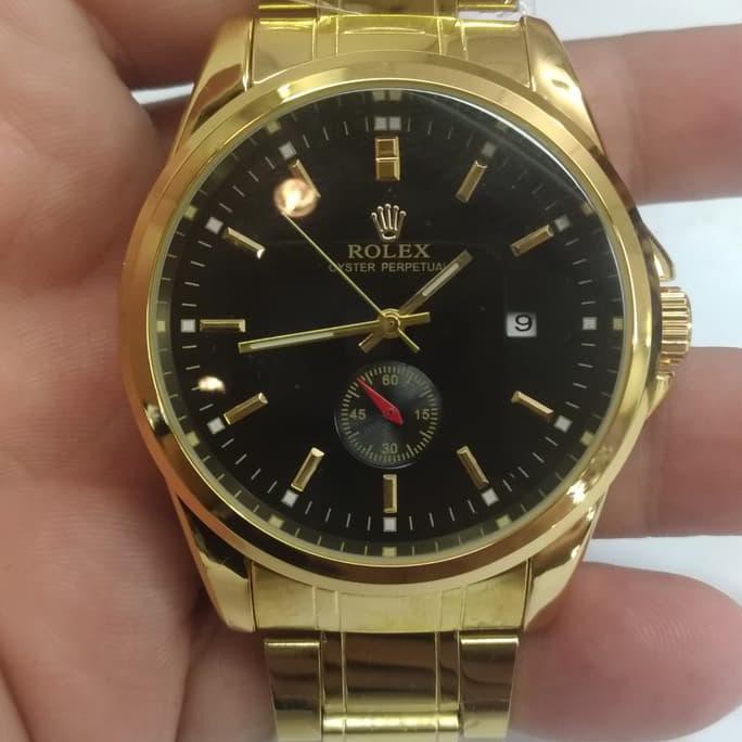 Jam Tangan Pria Rolex Automatic Mesin Terlaris - Kombinasi Hitam