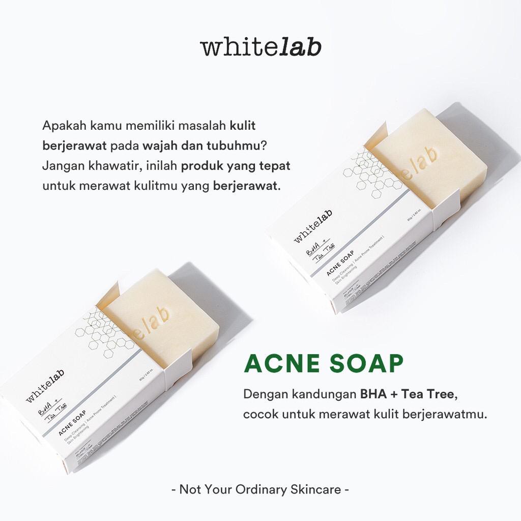 BPOM Whitelab Acne Soap Sabun Jerawat Whitelab Sabun Batang Sabun Cuci Muka Jerawat