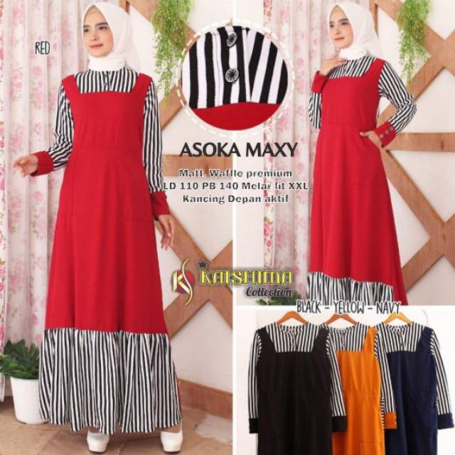 dress muslim/dress casual/gamis/Asoka maxy