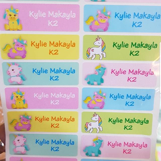 

LABELNAMA/STIKERNAMA waterproof VINYL isi 30pc