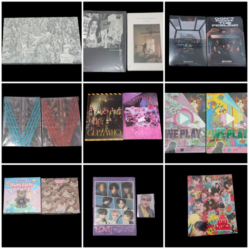 [ALBUM READY SEALED] EXO WAYV NCT DREAM ITZY WEEEKLY ROSÈ  BAEK YERIN PENTAGON OH MY GIRL benefit
