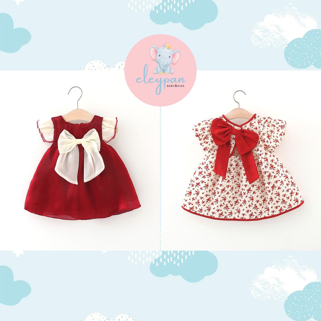 Dress Anak Pesta Impor Quality / Dress Anak Perempuan Pita Cantik