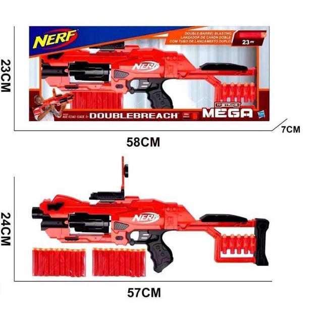 NERF GUN ELEKTRIK IMPORT + PELURU KARET + FREE BATRE (Ber-SNI) IMPORTIR TOYS