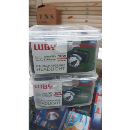 Senter Kepala Original Luby 2897L 10 Watt 2200mah Tahan 18 jam