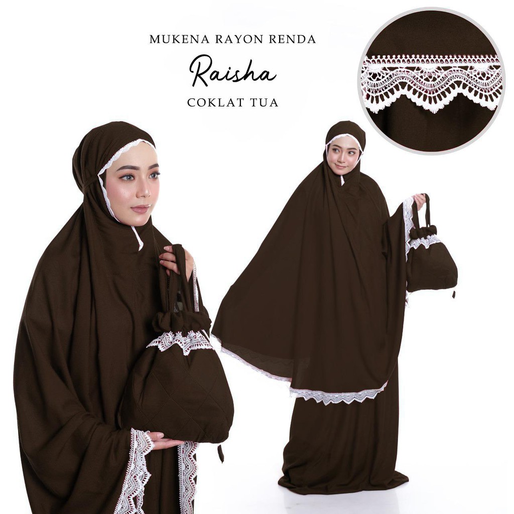 MUKENA BALI TASIK - MUKENA RENDA DEWASA RAISHA