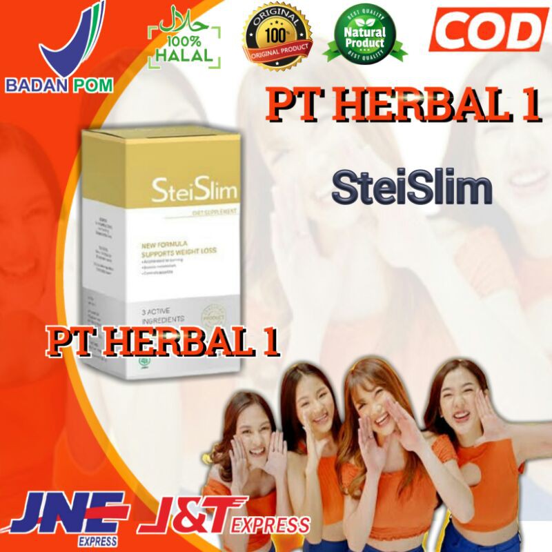 SteiSlim – Stei Slim Asli Original Obat Pelangsing Badan Herbal BPOM