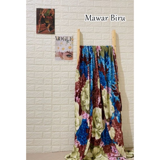 Selimut import dewasa motif bunga dan batik