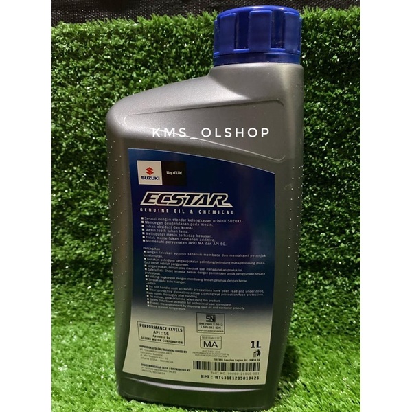 Oli Suzuki SGO ECSTAR 4T R5000 20W-50 1 Liter Pelumas Mesin Motor 1000 ml 100% Original