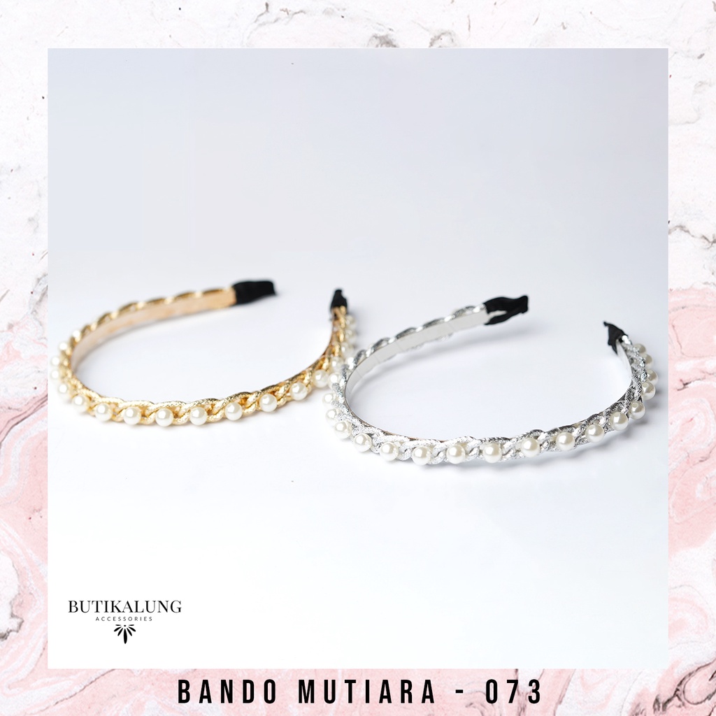 Bandana Bando Mutiara Aksesoris Rambut 035-073