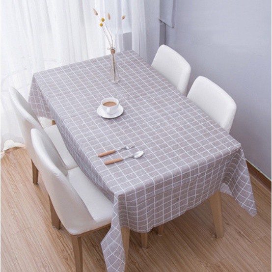 [NEW] Taplak Meja Makan Murah Motif Kotak - Kotak Anti Minyak dan Air Import