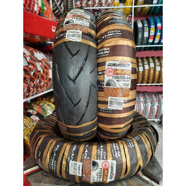 CORSA PLATINUM R26 100/80-14 TUBELESS