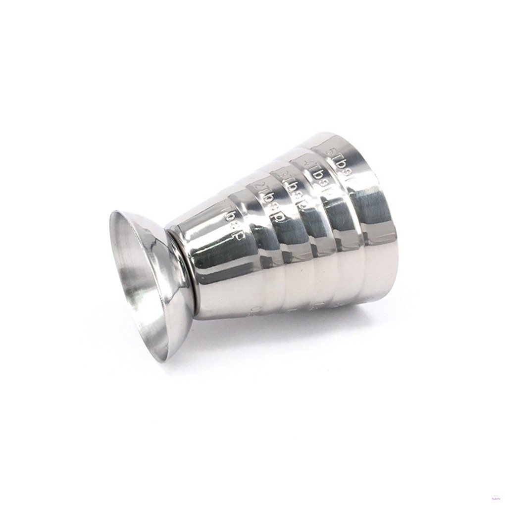 Gelas Shaker Cocktailwine Bahan Stainless Steel Kapasitas 75ml Dengan Skala Ukur Untuk Pubbar