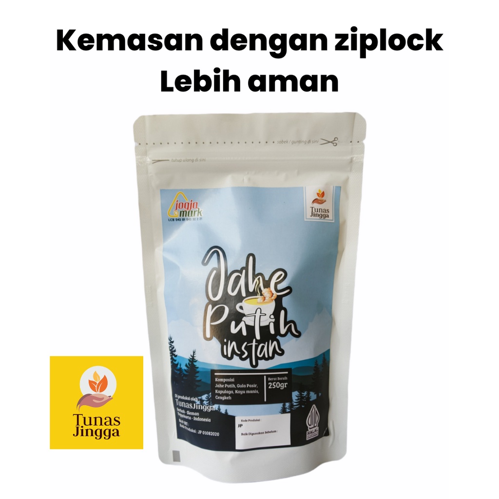 

Jahe Putih Instan Tunas Jingga Jahe Emprit Putih Bubuk Minuman Jamu Herbal Tradisional Curah 250gr