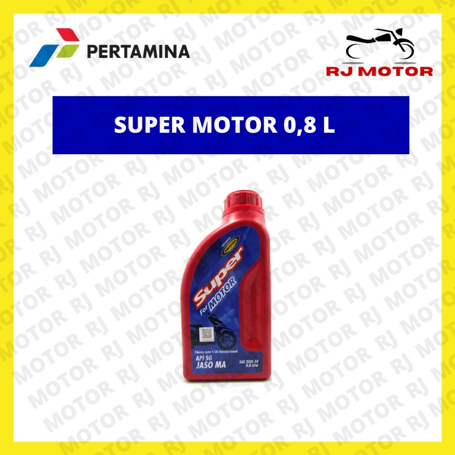 OLI PERTAMINA SUPER MOTOR 0,8 L OLI MOTOR PERTAMINA ASLI