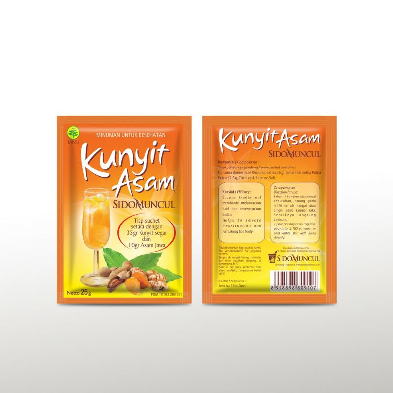 Kunyit Asam SidoMuncul minuman herbal untuk kesehatan Sido Muncul