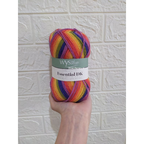WYS AIRE VALLEY ESSENTIAL DK - TECHNICOLOUR (Benang rajut impor cocok utk kaos kaki)